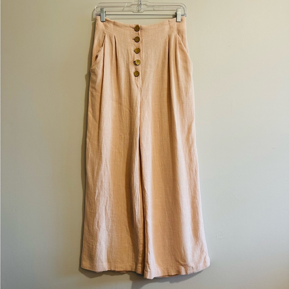 Topshop Light Pink Wide Leg Pants
